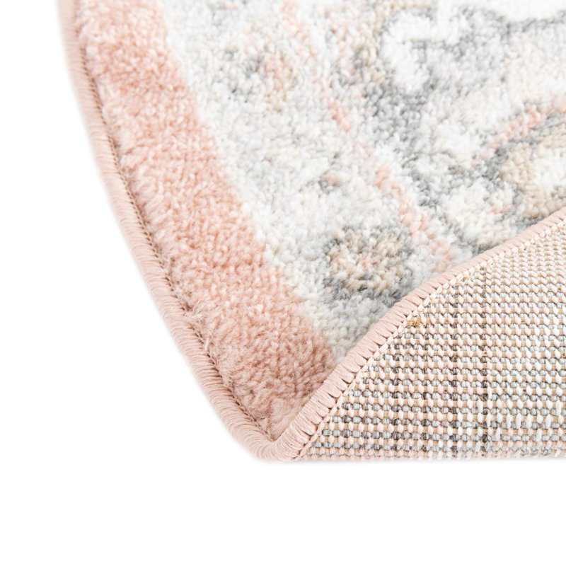 Lark Manor Arenas Performance Pink/Gray Rug Wayfair